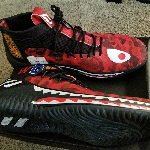 Bape Shoes | Bape Dame 4 Red | Poshmark